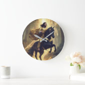 Wall Clock mit Pferdebild Große Wanduhr (Zuhause)