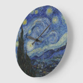Wall Clock mit Van Gogh's Starry Night Große Wanduhr (Winkel)