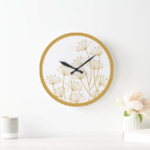 Wall Clock - Mod-Lüster in Gold Große Wanduhr (Zuhause)