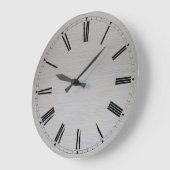 Wall Clock - Moderne römische Zahlen aus Metall Große Wanduhr (Winkel)