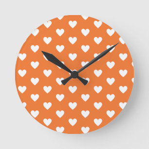 Wall Clock Moderner Individuelle Name Trendfarben Runde Wanduhr
