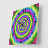 Wall Clock Neon Explosion Quadratische Wanduhr (Winkel)