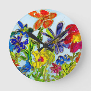 Wall-Clock Office Kitchen Lovitude Springtime Runde Wanduhr