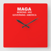 Wall Clock Quadratische Wanduhr (Vorderseite)