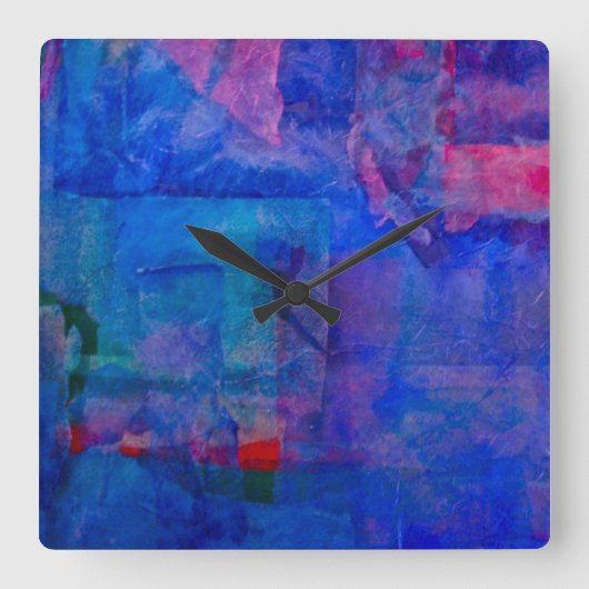 wall clock quadratische wanduhr (Vorderseite)