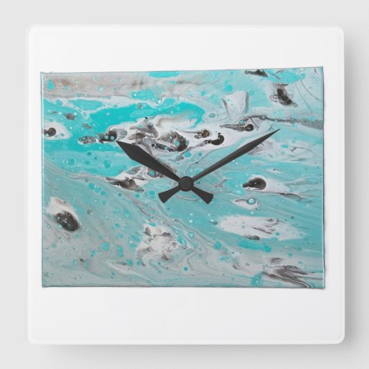 Wall Clock Quadratische Wanduhr (Vorderseite)