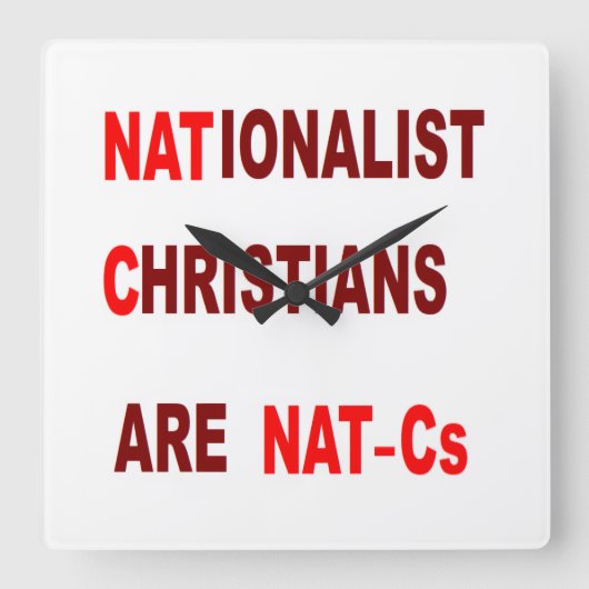 Wall Clock Quadratische Wanduhr (Vorderseite)