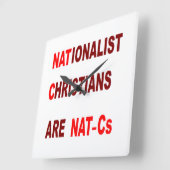 Wall Clock Quadratische Wanduhr (Winkel)