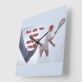 Wall Clock Quadratische Wanduhr (Winkel)