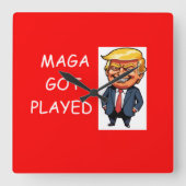 Wall Clock Quadratische Wanduhr (Vorderseite)