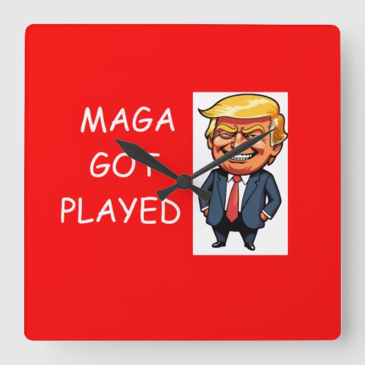 Wall Clock Quadratische Wanduhr (Vorderseite)