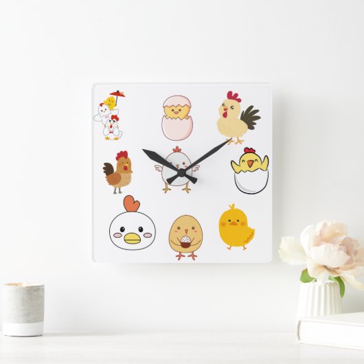 Wall Clock Quadratische Wanduhr (Zuhause)