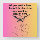 Wall Clock Quadratische Wanduhr (Vorderseite)