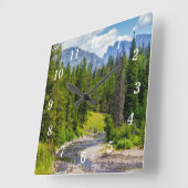 Wall Clock Quadratische Wanduhr (Winkel)