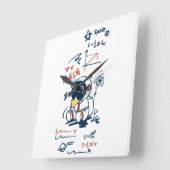 Wall Clock. Quadratische Wanduhr (Winkel)