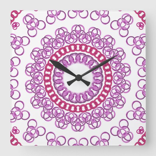 Wall Clock Quadratische Wanduhr (Vorderseite)