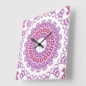 Wall Clock Quadratische Wanduhr (Winkel)