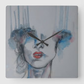 Wall Clock Quadratische Wanduhr (Vorderseite)