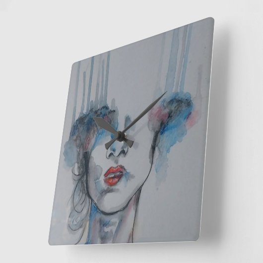 Wall Clock Quadratische Wanduhr (Winkel)