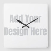 Wall Clock Quadratische Wanduhr (Vorderseite)