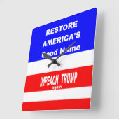 Wall Clock Quadratische Wanduhr (Winkel)