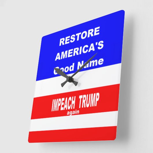 Wall Clock Quadratische Wanduhr (Winkel)