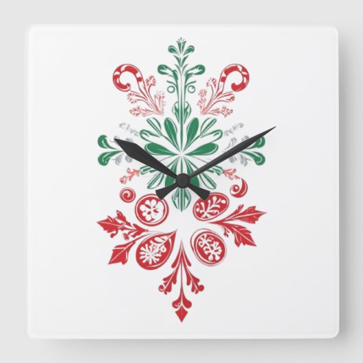 Wall Clock Quadratische Wanduhr (Vorderseite)