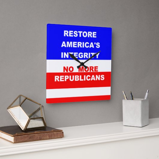 Wall Clock Quadratische Wanduhr (Büro)