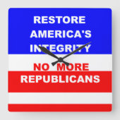 Wall Clock Quadratische Wanduhr (Vorderseite)