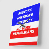 Wall Clock Quadratische Wanduhr (Winkel)