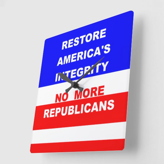 Wall Clock Quadratische Wanduhr (Winkel)