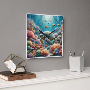 Wall Clock Quadratische Wanduhr