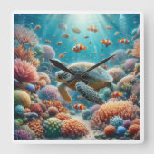 Wall Clock Quadratische Wanduhr (Vorderseite)