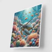 Wall Clock Quadratische Wanduhr (Winkel)