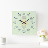 Wall Clock Quadratische Wanduhr (Zuhause)