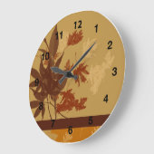 Wall Clock Round, schwarze Zahlen Große Wanduhr (Winkel)