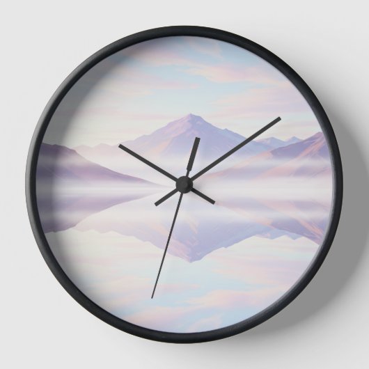 Wall Clock - ruhige Landschaft Uhr (Vorderseite)