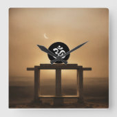 WALL CLOCK SQUARE-FORM QUADRATISCHE WANDUHR (Vorderseite)