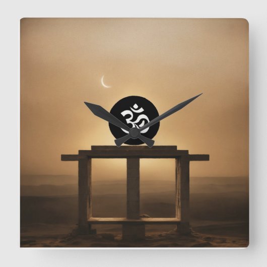 WALL CLOCK SQUARE-FORM QUADRATISCHE WANDUHR (Vorderseite)