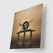 WALL CLOCK SQUARE-FORM QUADRATISCHE WANDUHR (Winkel)