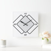Wall Clock Square Quadratische Wanduhr (Zuhause)