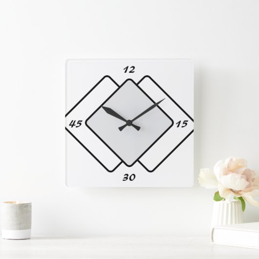 Wall Clock Square Quadratische Wanduhr (Zuhause)