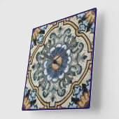 Wall Clock - Square Tile Design Quadratische Wanduhr (Winkel)