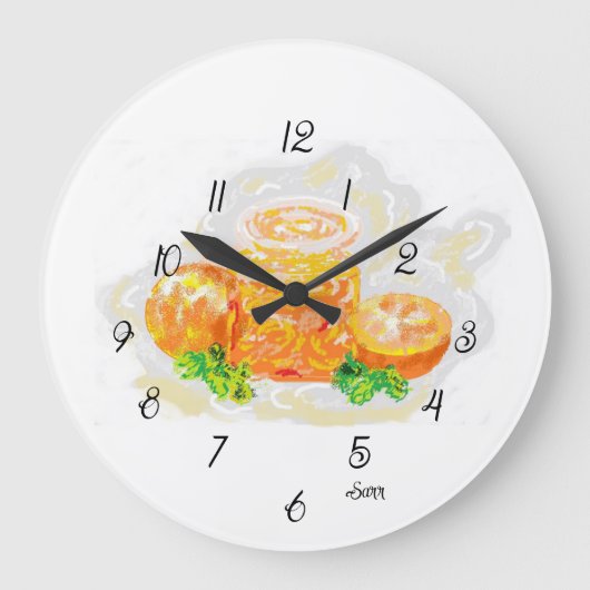 Wall Clock : Still Life Große Wanduhr (Vorderseite)