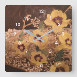 Wall Clock : Still Life Quadratische Wanduhr