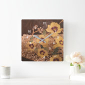 Wall Clock : Still Life Quadratische Wanduhr (Zuhause)
