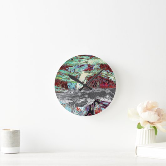 Wall Clock – Strata Pulse Runde Wanduhr (Zuhause)