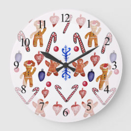 Wall Clock Sweet Christmas Große Wanduhr