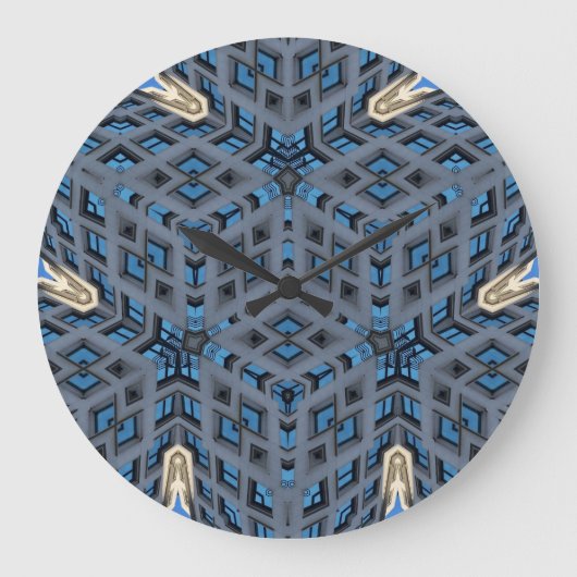 Wall Clock THE KALEIDOSCOPE OF LIFE Große Wanduhr (Vorderseite)