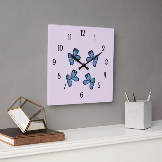 Wall Clock: Time Fly's Quadratische Wanduhr (Büro)